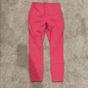 Pink High-Waisted Leggings